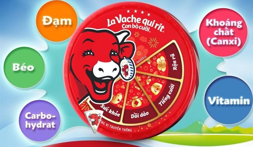 Phô mai Con Bò Cười vị truyền thống hộp 8 miếng 112g (từ 1 tuổi)