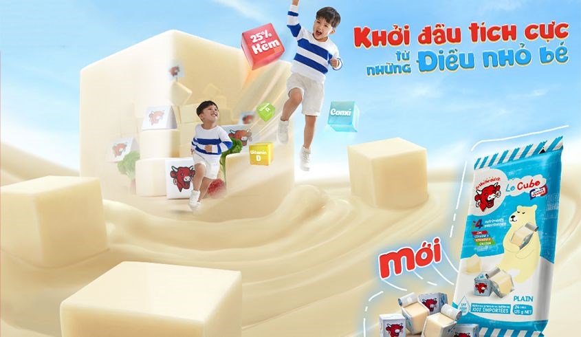 Phô mai Con Bò Cười Le Cube vị sữa 78g 15 viên/gói