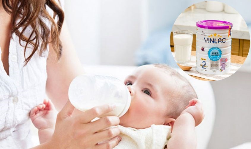 Uống sữa Vinlac giúp bé tăng cân hiệu quả
