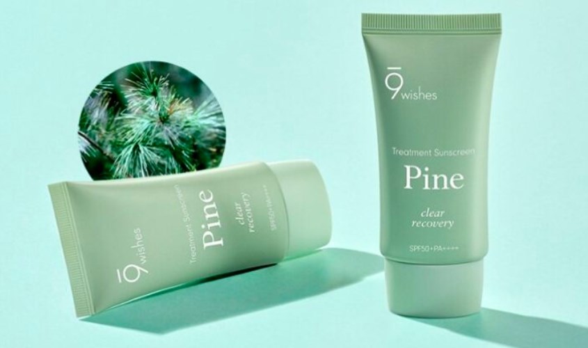 Kem chống nắng thanh lọc và phục hồi da 9 Wishes Pine SPF 50+ PA++++ 50 ml 