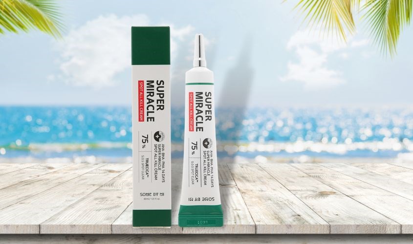 Kem chấm mụn, phục hồi da 75% Truecica Some By Mi Super Miracle Spot All Kill Cream 30 ml