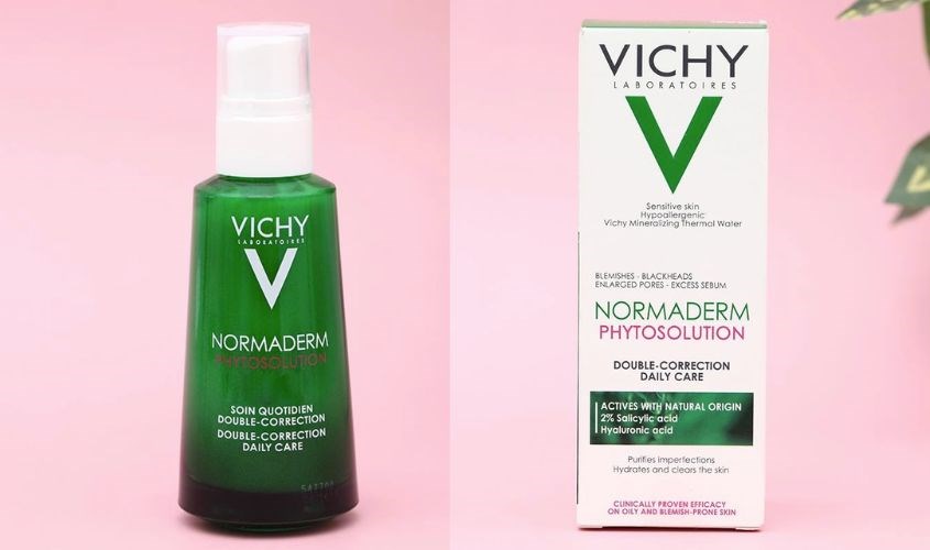 Gel sữa giảm mụn và khuyết điểm cho da mụn Vichy Normaderm Phytosolution 50 ml