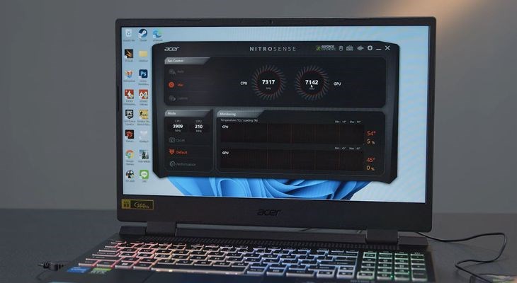 Laptop Acer Nitro 5 Tiger AN515 có hệ thống tản nhiệt tốt