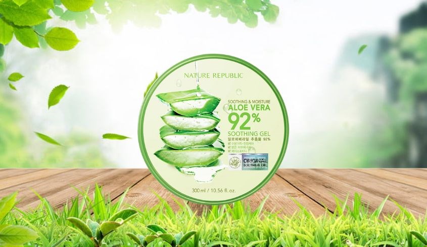 Gel dưỡng ẩm chiết xuất Lô Hội Nature Republic Soothing And Moisture Aloe Vera 300 ml