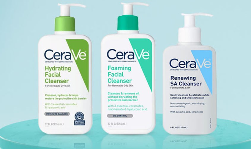 Sữa rửa mặt Cerave có 3 dòng sản phẩm khác nhau phù hợp với nhiều loại da