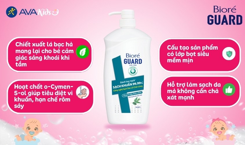Sữa tắm Biore Mát Lạnh Kháng Khuẩn 800g