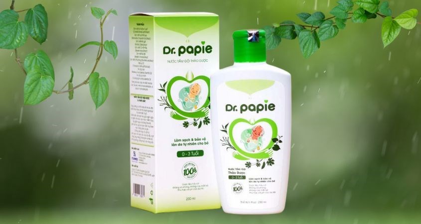 Tắm gội cho bé Dr Papie hương thảo dược 230 ml được bán chính hãng tại truongptdtntthptdienbiendong.edu.vn