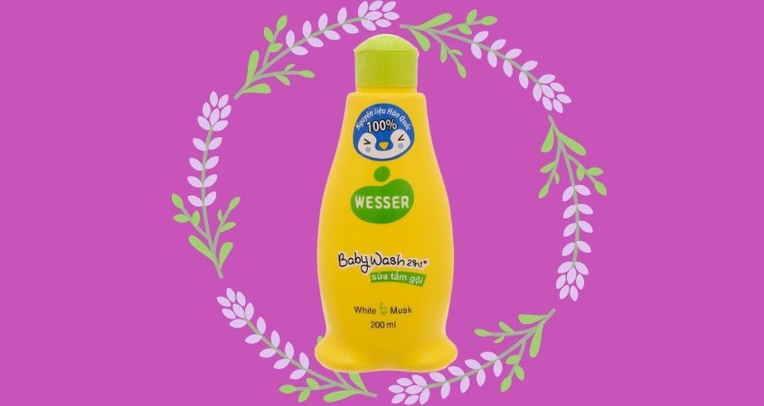 Tắm gội cho bé Wesser 2 trong 1 hương cỏ xạ hương 200 ml