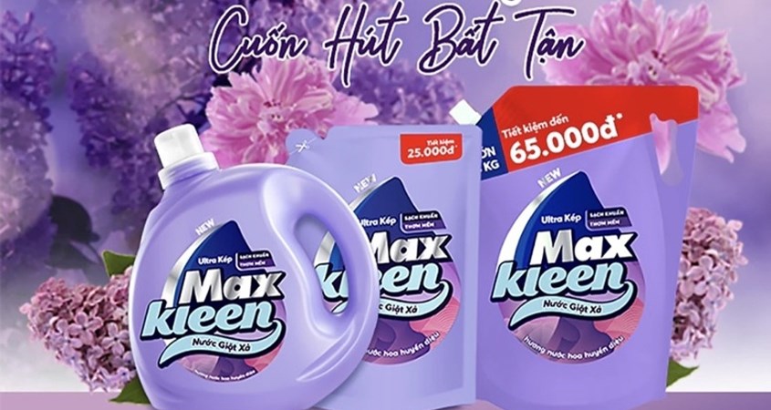 Nước giặt xả MaxKleen hương nước hoa huyền diệu