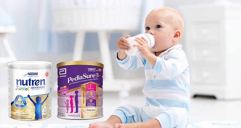 Sữa Nutren và Pediasure giúp bé phát triển tốt