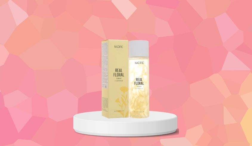 Toner làm dịu da Nacific Real Floral Calendula chiết xuất Hoa Cúc 180 ml