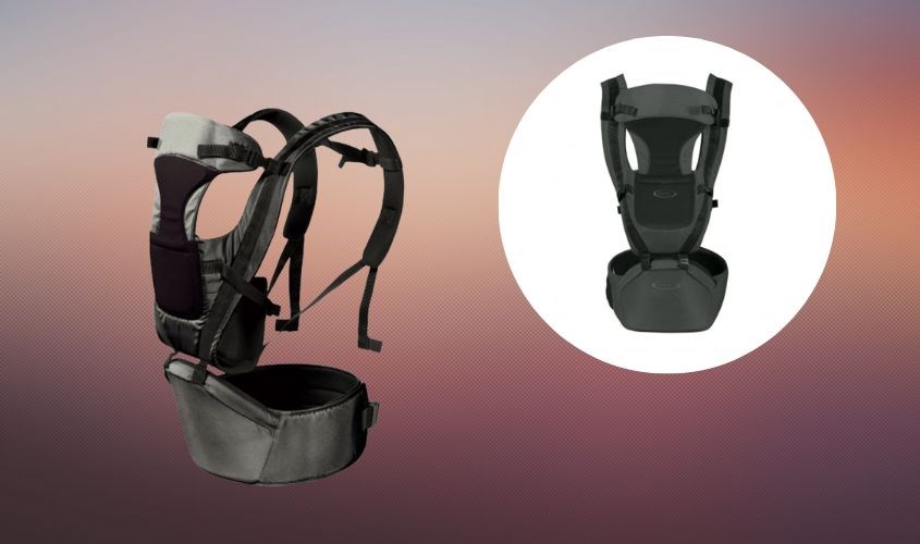 Địu bé 8 in 1 Gluck baby GP709 màu xám