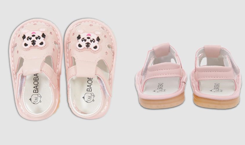 Giày tập đi đế đèn mèo hồng Avakids AC23 Giày tập đi đế đèn mèo hồng Avakids AC23