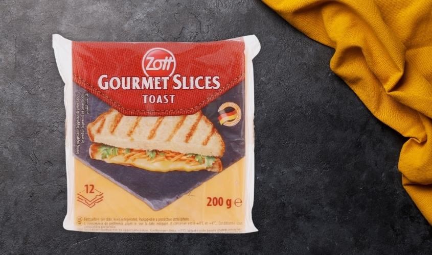 Phô mai Zott Toast Gourmet gói 200g (12 lát)