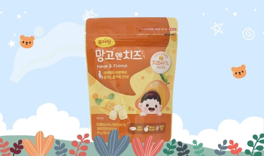 Phô mai sấy lạnh Naebro vị xoài gói 16g (từ 7 tháng)