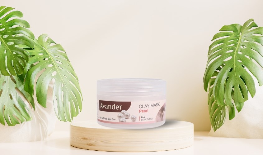 Mặt nạ đất sét Ngọc Trai dưỡng sáng, chống lão hoá Avander 110g (Hũ) 