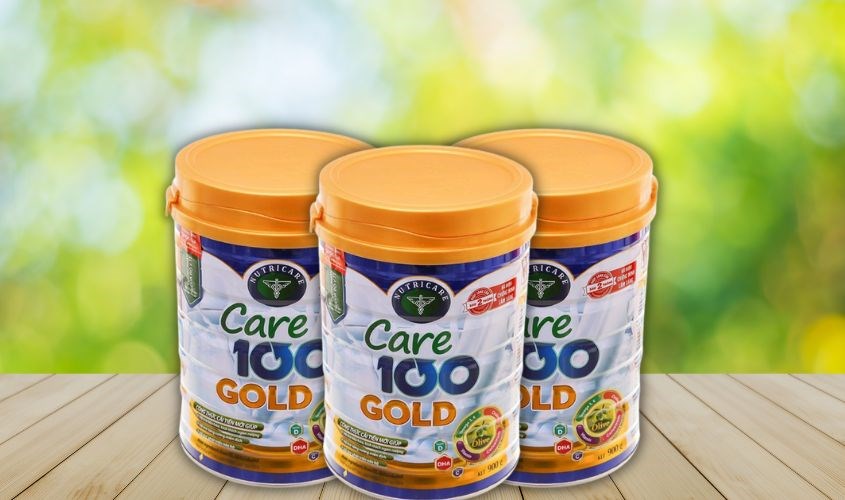 Sữa bột Nutricare 100 Gold 900g (1 - 10 tuổi)