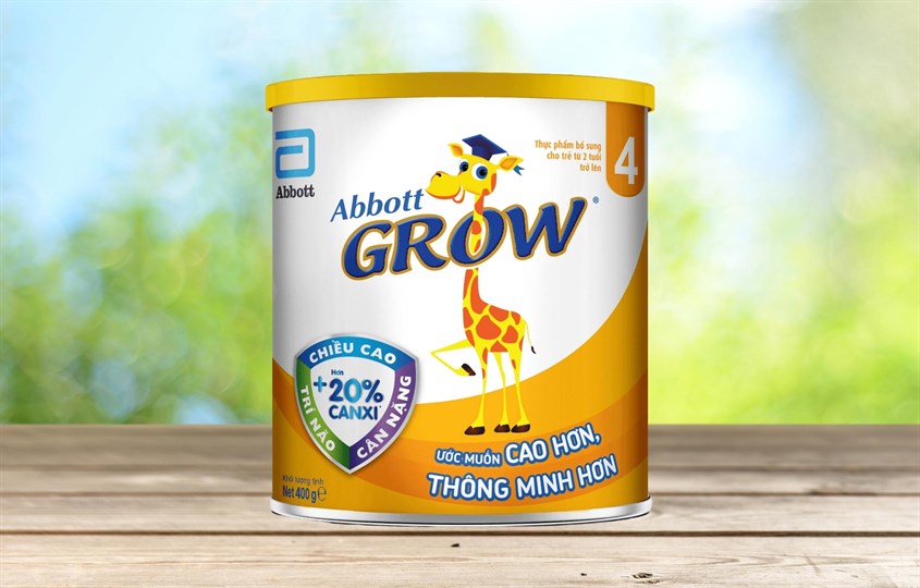 Sữa bột Abbott Grow số 4 hương vani 900g (trên 2 tuổi)