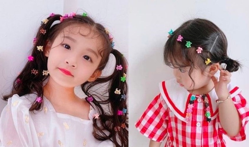 Kẹp tóc trang trí tạo điểm nhấn cho bé dễ thương hơn