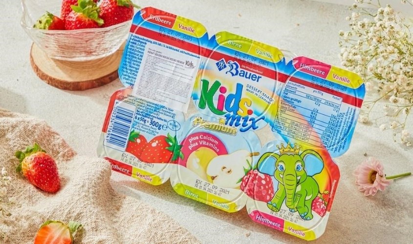 Lốc 6 hũ sữa chua phô mai Kids Mix Premium vị dâu, lê, mâm xôi và vani 50g (từ 6 tháng) Lốc 6 hũ sữa chua phô mai Kids Mix Premium vị dâu, lê, mâm xôi và vani 50g (từ 6 tháng)