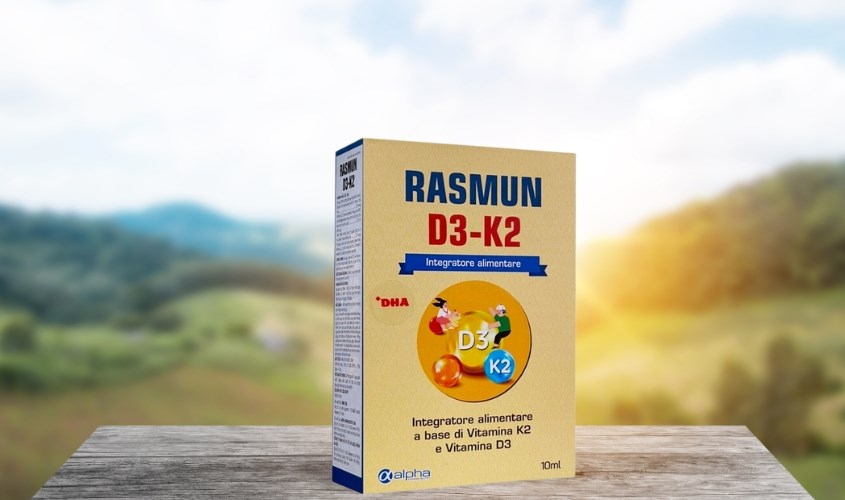 Siro Rasmun D3-K2 hỗ trợ hấp thu canxi 10 ml (từ 0 tháng)