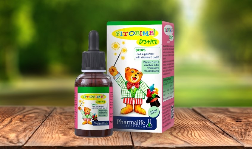 Siro Fitobimbi D3+K2 hỗ trợ hấp thu canxi 30 ml (từ 0 tháng)