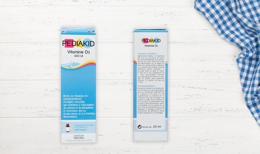 Siro Pediakid Vitamin D3 phát triển xương và răng 20 ml