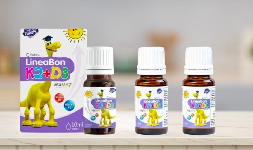 Siro LineaBon K2+D3 hỗ trợ hấp thu canxi 10 ml (từ 0 tháng )