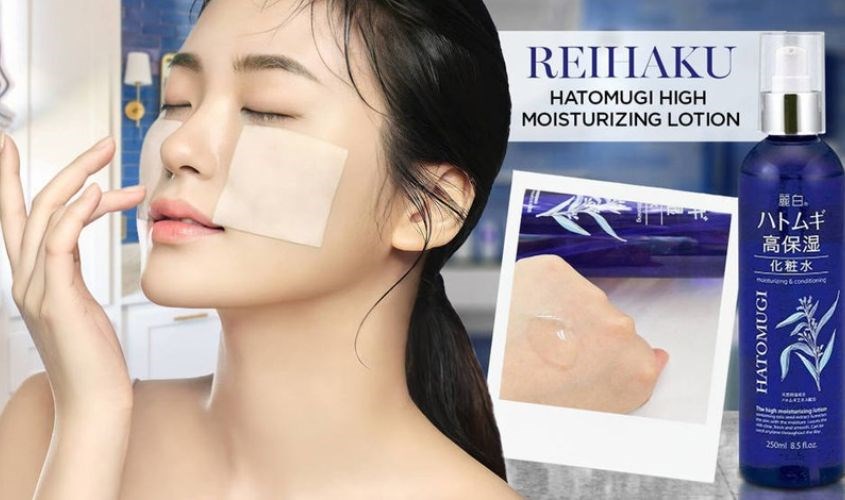 Nước hoa hồng Reihaku Hatomugi High Moisturizing Lotion giúp dưỡng ẩm sâu, làm trắng da