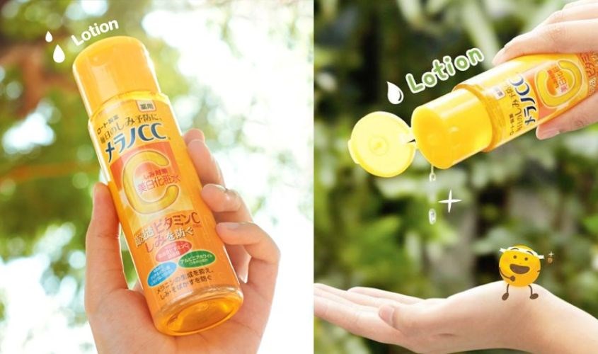 Nước hoa hồng CC Melano Rohto chứa nhiều vitamin C