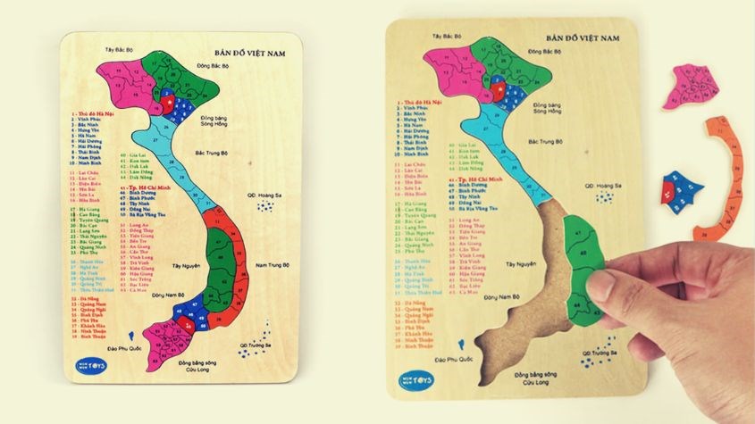 Đồ chơi bản đồ Việt Nam Đồ chơi bản đồ Việt Nam Winwintoys