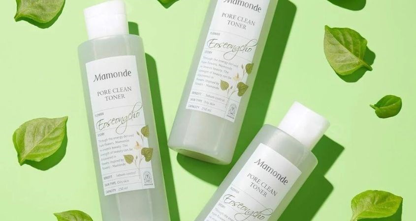  Nước hoa hồng Mamonde Pore Clean Toner chiết xuất rau diếp cá