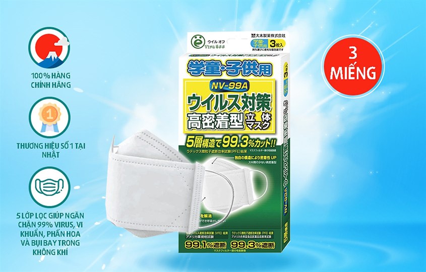 Khẩu trang trẻ em OHKI 