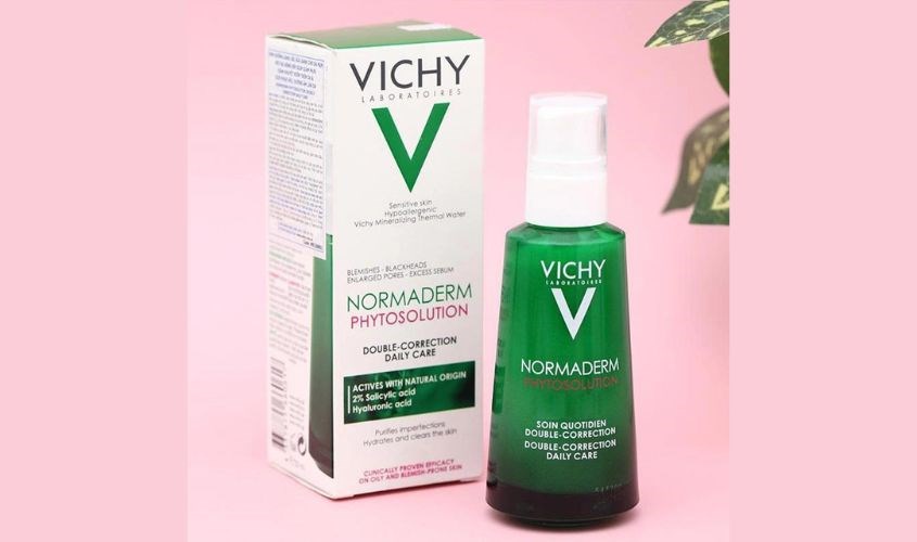 Gel sữa giảm mụn và che khuyết điểm cho da mụn Vichy Normaderm Phytosolution 50 ml