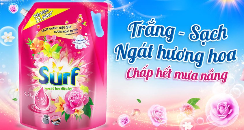 Nước giặt Surf hương hoa cỏ diệu kì