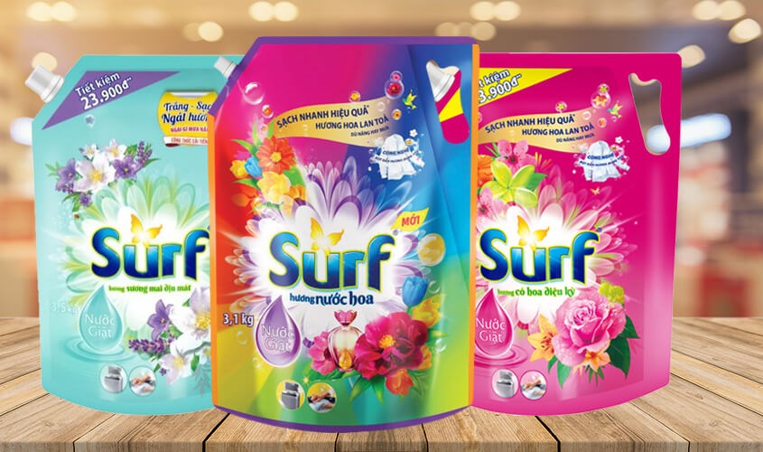 Nước giặt Surf có giá thành hợp lý