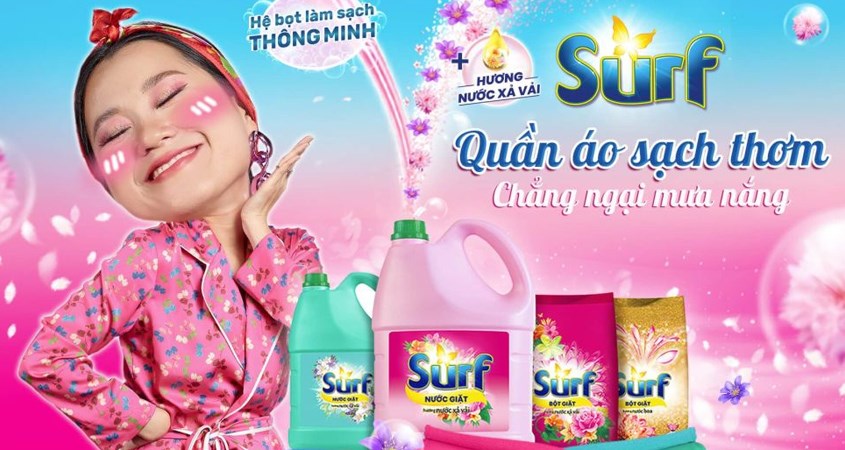 Nước giặt Surf lưu hương dài lâu