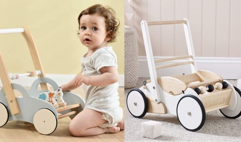 Xe tập đi bằng gỗ hình ô tô