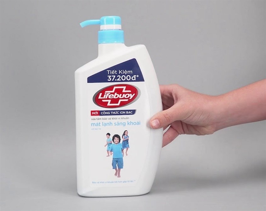 Sữa tắm Lifebuoy chăm sóc da hương dịu nhẹ 833 ml