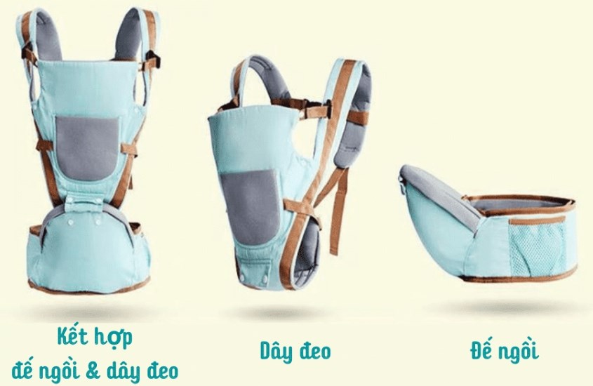 Địu em bé 4 tư thế Baby Lab AC - Màu ngẫu nhiên (3 - 36 tháng)