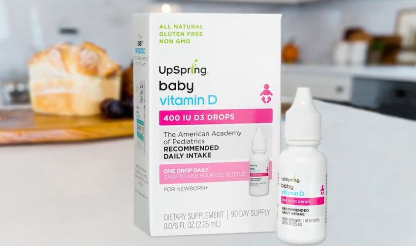 UpSpring Baby Vitamin D3 Liquid Drops cung cấp vitamin D cho trẻ