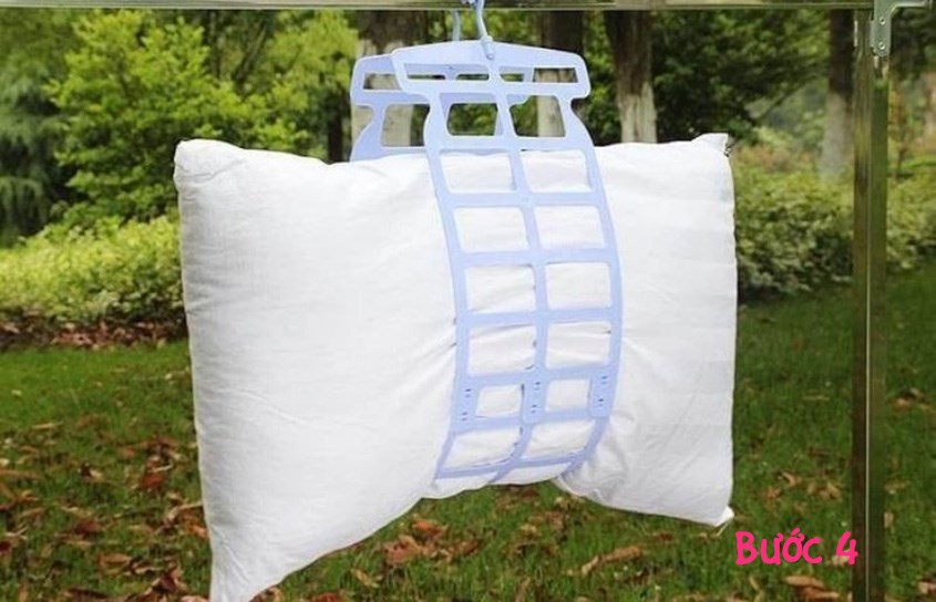 Bước 4: Đem gối đi phơi 