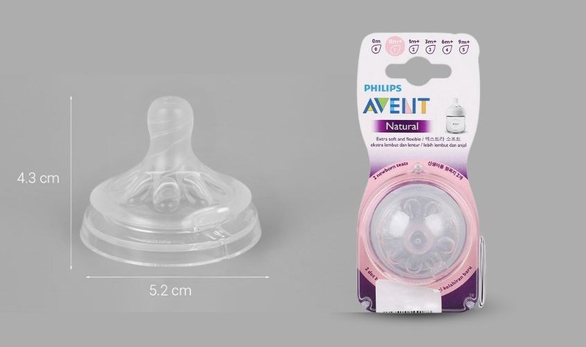 Bộ 2 núm ti Philips Avent SCF651/23 (size 1)