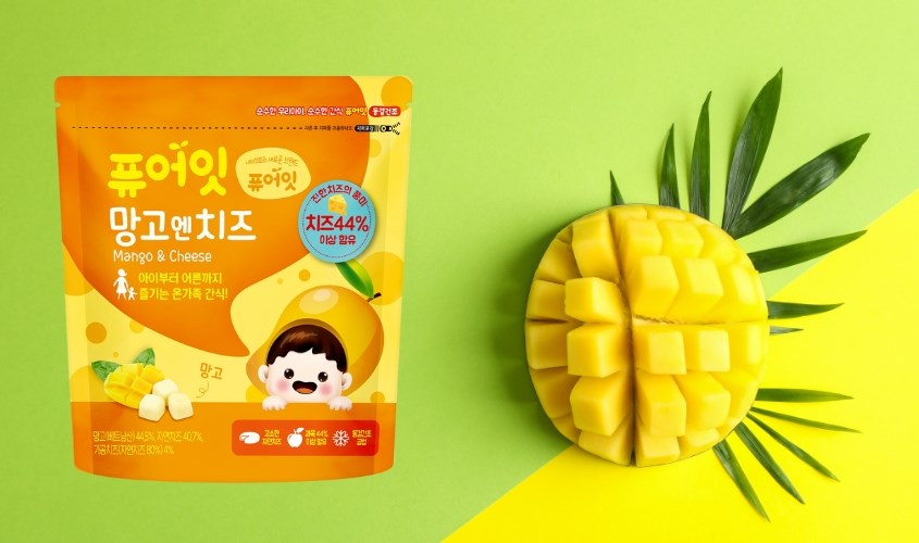 Phô mai sấy lạnh Naebro vị xoài gói 16g (từ 7 tháng)