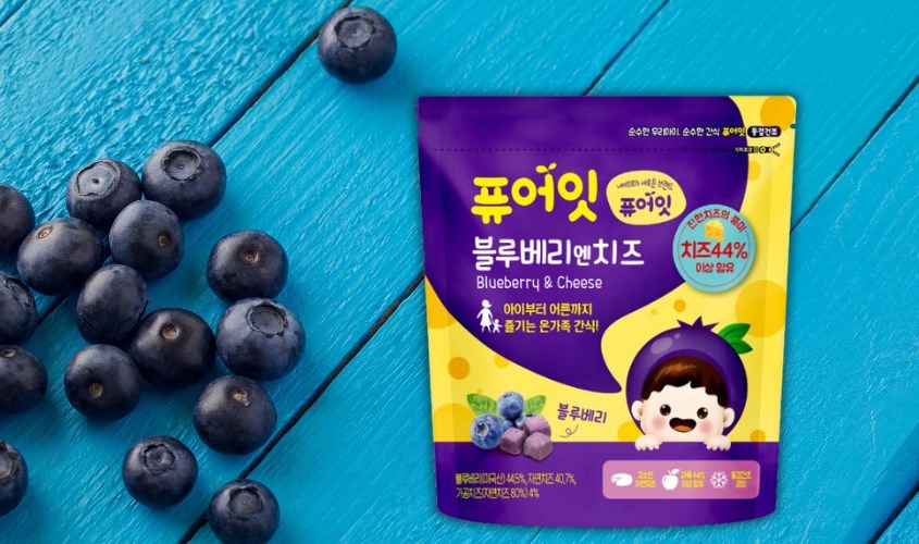 Phô mai sấy lạnh Naebro vị việt quất gói 16g (từ 7 tháng)