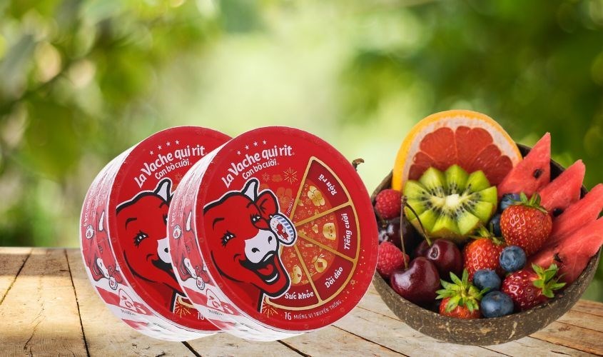 Phô mai Con Bò Cười vị truyền thống 224g 16 miếng/hộp