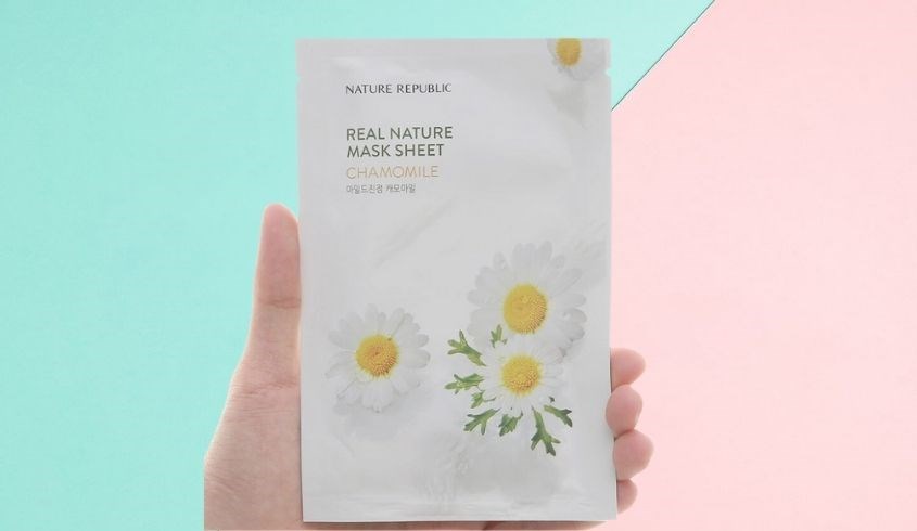 Mặt nạ giấy Hoa Cúc dưỡng ẩm, làm dịu da Nature Republic Chamomile 23 ml