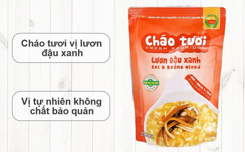 Cháo tươi Cây Thị vị lươn đậu xanh gói 260g