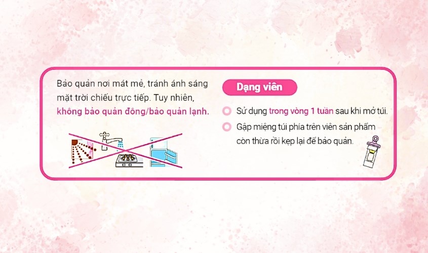 Một số lưu ý khi bảo quản sữa meiji viên đã mở