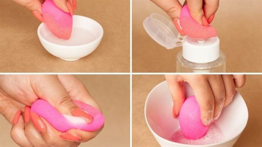 Bảo quản và vệ sinh mút trang điểm cẩn thận